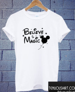 Believe in Magic Mickey Mouse Ears T shirt