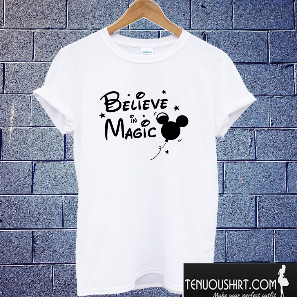 Believe in Magic Mickey Mouse Ears T shirt