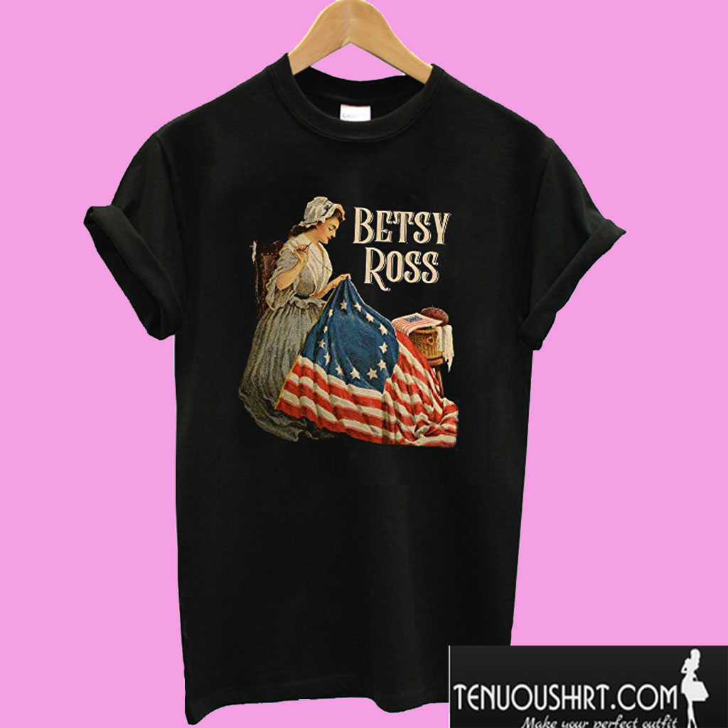 Betsy Ross American Flag Handmade T shirt