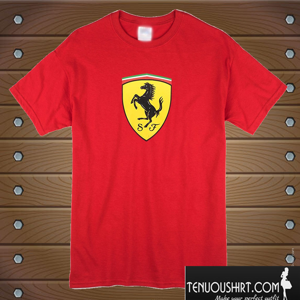 Ferrari Red Classic Shield T shirt