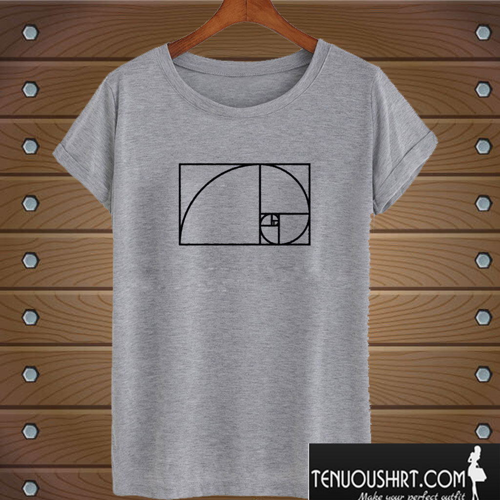 Fibonacci Spiral - T shirt