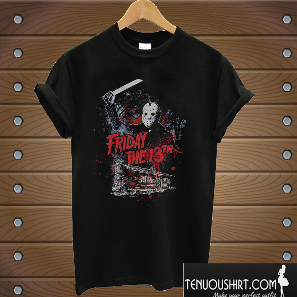 Jason Attacks Friday the 13th T shirt