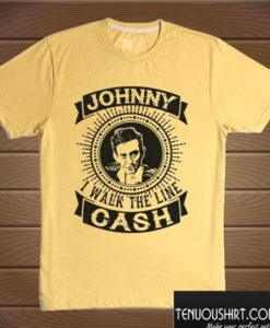 Johnny Cash I Walk The Line T shirt