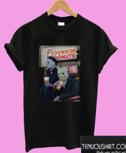 Michael Myers and Jason Voorhees drink Dunkin’ Donuts T shirt
