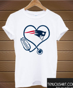 Nurse New England Patriots heart T shirt