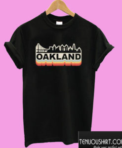 Oakland Skyline Vintage T shirt