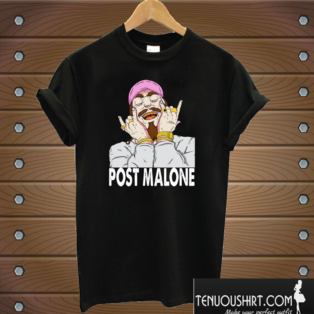 Post Malone Pink Hat T shirt