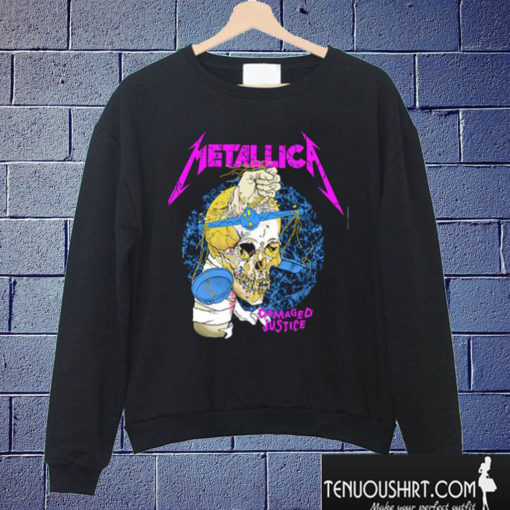 Rocksir Metallica Damaged Justice Sweatshirt