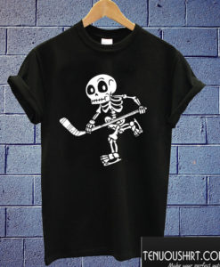 Skeleton Hockey Lovers Halloween T shirt