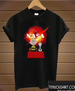 Snoopy and Charlie Brown Black Hole NASA T shirt