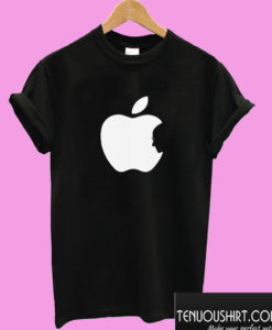 Steve Jobs in Apple Logo T shirt