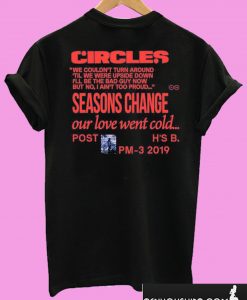 Circles Kneeling Post Malone T shirt