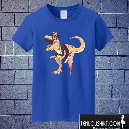 Halloween T Rex Pirate Funny Dinosaur corsair T shirt