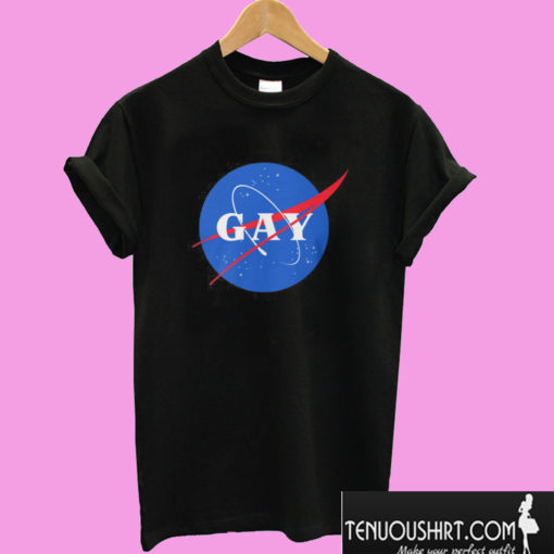 Nasa Gay Pride Logo T shirt
