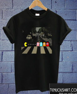 Pac man Abbey Road Ghost Crossing T shirt