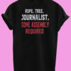 Rope Tree Journalist Some Assembly Required Back T shirt