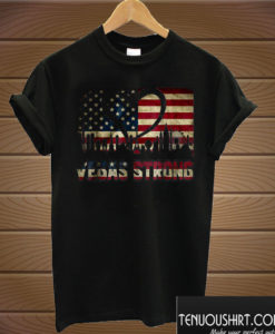 Vegas Strong American Heart Flag Version T shirt