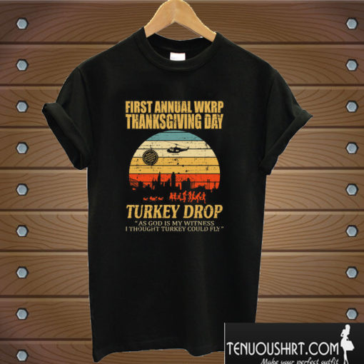 thanksgiving wkrp turkey drop T shirt