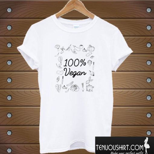 100% Pure Vegan – World Vegetarian Day T shirt