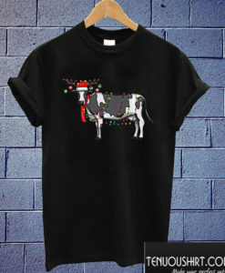 Cow Antlers Christmas Lights T shirt