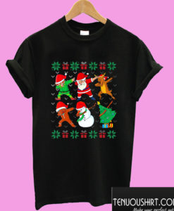 Dabbing Santa Best Friend Squad Dab Christmas T shirt