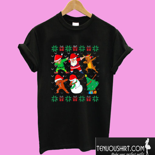 Dabbing Santa Best Friend Squad Dab Christmas T shirt