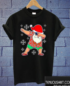 Dabbing Santa Hawaiian Christmas T shirt