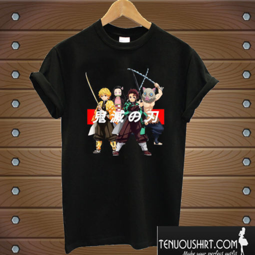 Demon Slayer Kanji Spelling T shirt