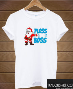 Floss Like A Boss Santa Christmas T shirt