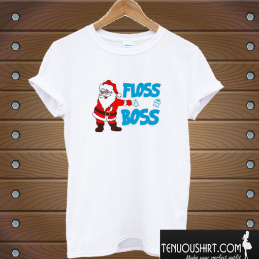 Floss Like A Boss Santa Christmas T shirt