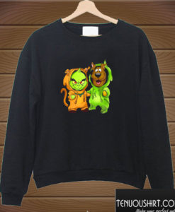 Grinch And Scooby Doo Switch Outfit Sweatshirt