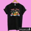 Guitar Guitarist Santa Hat Christmas T shirt