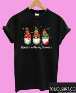 Hanging With My Gnomies Nordic Santa Gnome Christmas T shirt