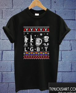LGBT Liberty Guns Beer Trump Christmas T shirt