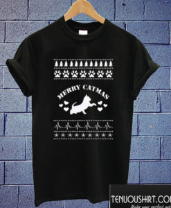 Merry Catmas Christmas T shirt