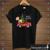 Merry Christmas Boer Goat Red Truck Christmas Tree T shirt