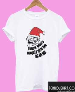 Naughty Santa Claus Funny Christmas T shirt