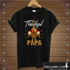 One Thankful Papa Turkey Leopard T shirt