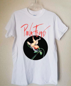 Pink Floyd Flower Polera Blanca Hombre T shirt