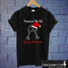 Prosecco Ho Ho Merry Christmas Wine Glass Santa Hat T shirt
