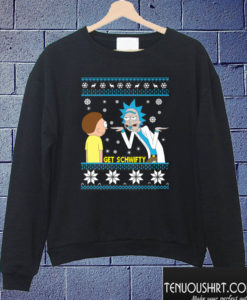 Rick and Morty get schwifty Christmas Sweatshirt