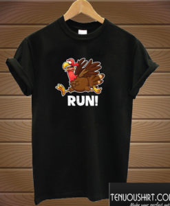 Running Thanksgiving T shirt