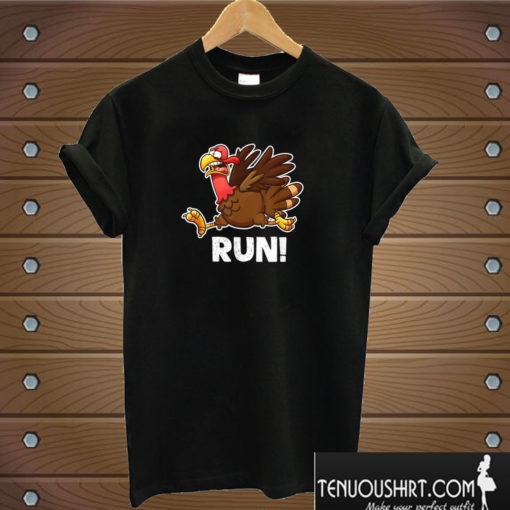 Running Thanksgiving T shirt