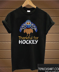 Thankful For Hockey Turkey Thanksgiving T shirt