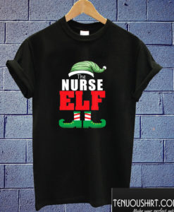 The Nurse Elf Christmas T shirt