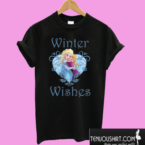 Winter Wishes Frozen Anna And Elsa T shirt