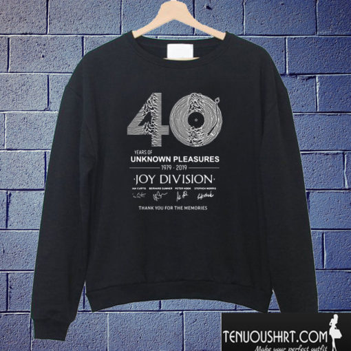 40 years of unknown pleasures joy division Sweatshirt