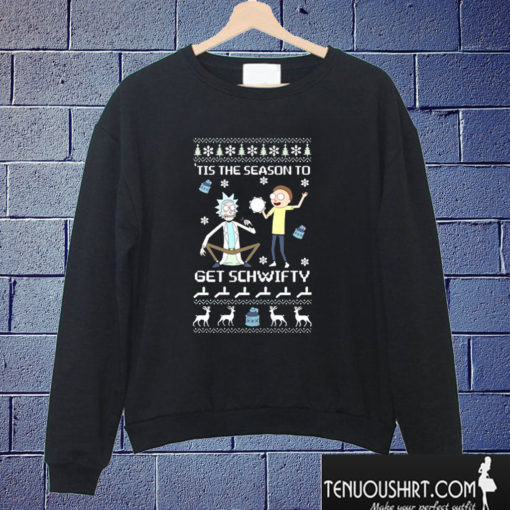 rick and morty ugly Christmas Sweatshirt