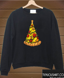 Pizza Xmas Tree Crustmas Christmas Sweatshirt