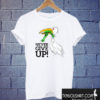 never give up stork and frog T shirt